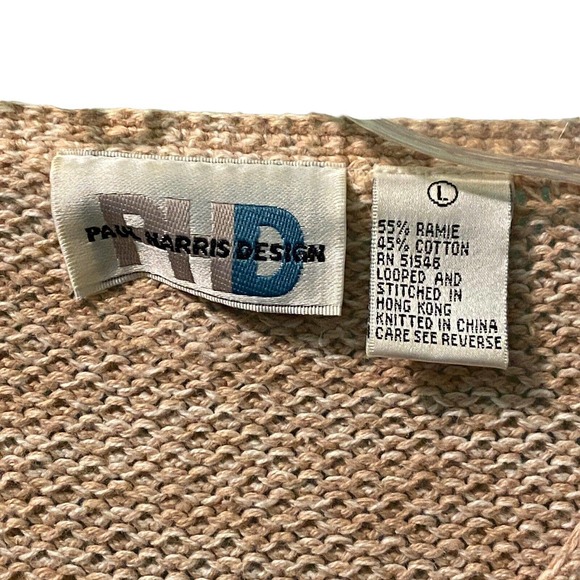 Paul‎ Harris Design Vintage Cardigan Sweater Size Large Button Down Warm Winter - Picture 3 of 11